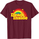 Dead Cute inside rainbow funny sarcastic mood macabre humor T-Shirt - T-Shirt | Maroon