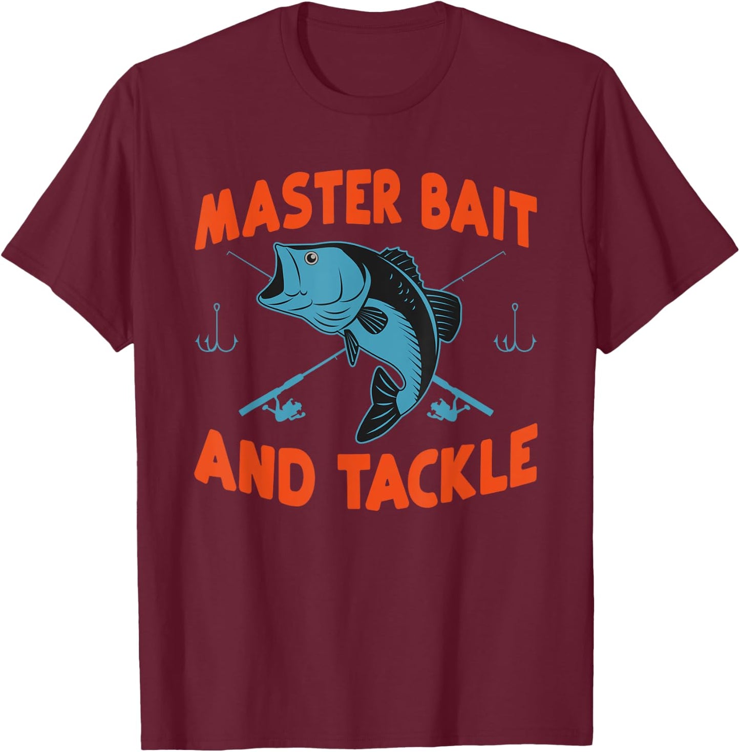 Master Bait And Tackle Funny Fishing Humor Gifts T-Shirt - T-Shirt | Maroon