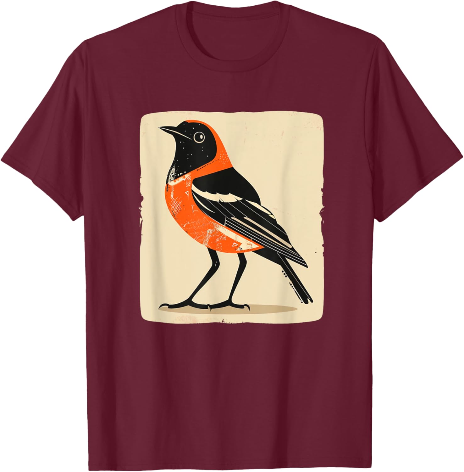 Nice Oriole Bird for Birds Fans T-Shirt - T-Shirt | Maroon