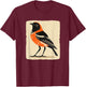 Nice Oriole Bird for Birds Fans T-Shirt - T-Shirt | Maroon