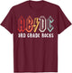 Third Grade Rocks ABCD Back In Class 3rd grade School Third T-Shirt - T-Shirt | Maroon