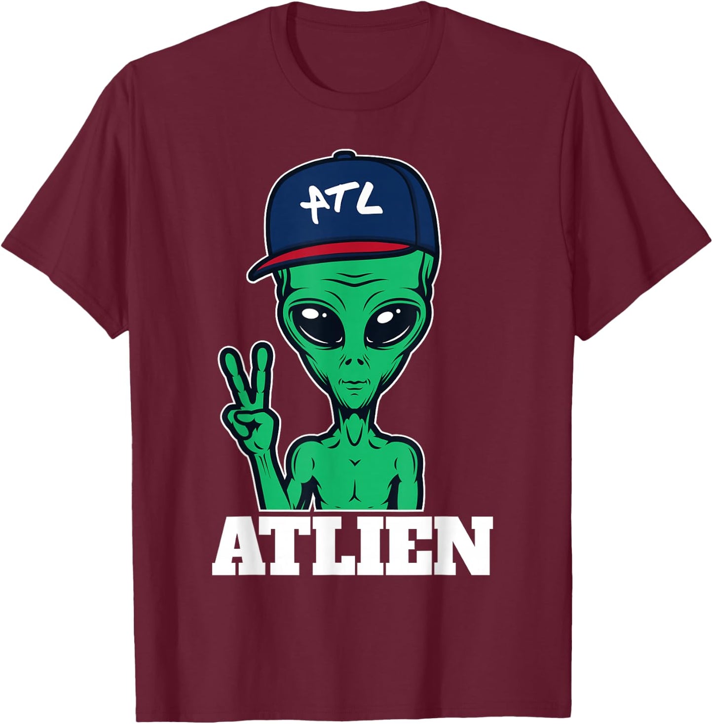 Atlanta Atlien ATL Gift T-Shirt - T-Shirt | Maroon