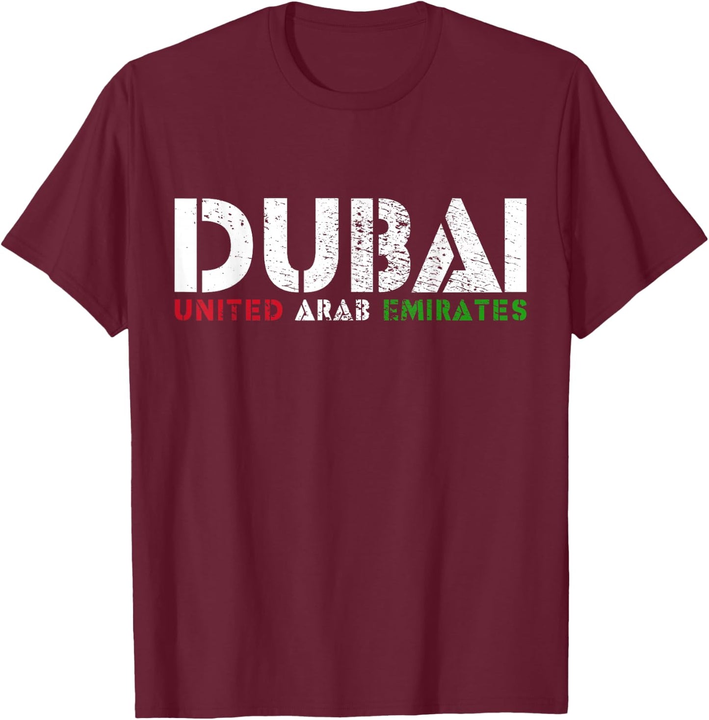 Dubai UAE T-Shirt - T-Shirt | Maroon