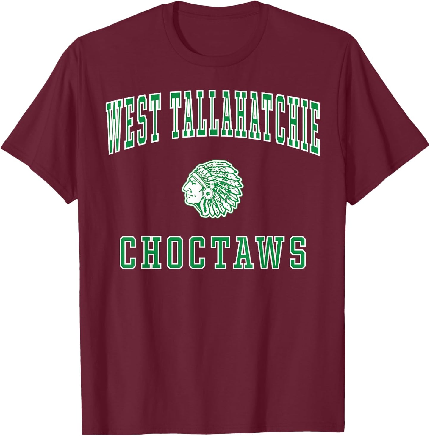 West Tallahatchie High School Choctaws T-Shirt - T-Shirt | Maroon