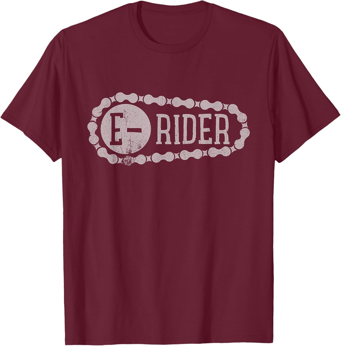 Vintage E-Rider Shirt E-Bike T-Shirt - T-Shirt | Maroon