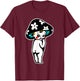 Cute Kewpie Baby Mushroom T-Shirt - T-Shirt | Maroon