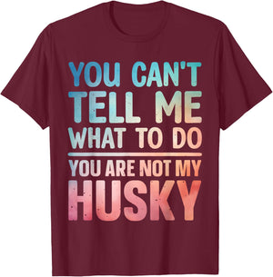 Cool Husky Gift Husky Lover Accessories & Stuff Adult Siberian Husky Dog Lover , Black, Small, Short Sleeve T-Shirt - T-Shirt | Maroon