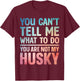 Cool Husky Gift Husky Lover Accessories & Stuff Adult Siberian Husky Dog Lover , Black, Small, Short Sleeve T-Shirt - T-Shirt | Maroon