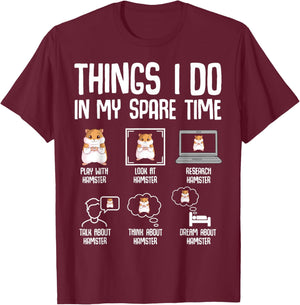 Hamster Women Kids Girls T-Shirt - T-Shirt | Maroon