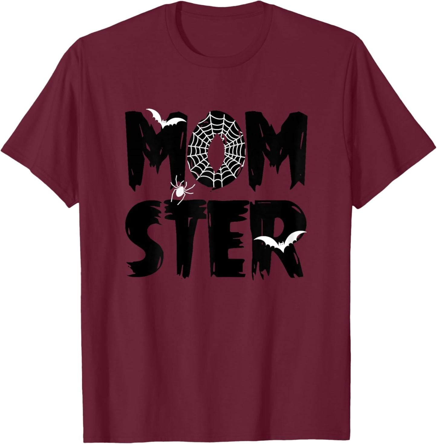 Halloween Momster Mom Monster Funny Costume Mommy Mama T-Shirt - T-Shirt | Maroon