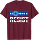 Police Officer - Donut Resist - Thin Blue Line Cop Policeman T-Shirt - T-Shirt | Maroon