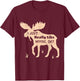 I Just Really Like Moose OK Bogg Silhouette T Shirt Gift T-Shirt - T-Shirt | Maroon
