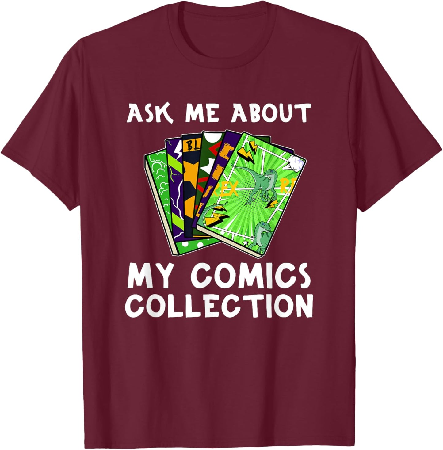Comic Graphic Novels Superhero Manga Anime Detective Comic T-Shirt - T-Shirt | Maroon