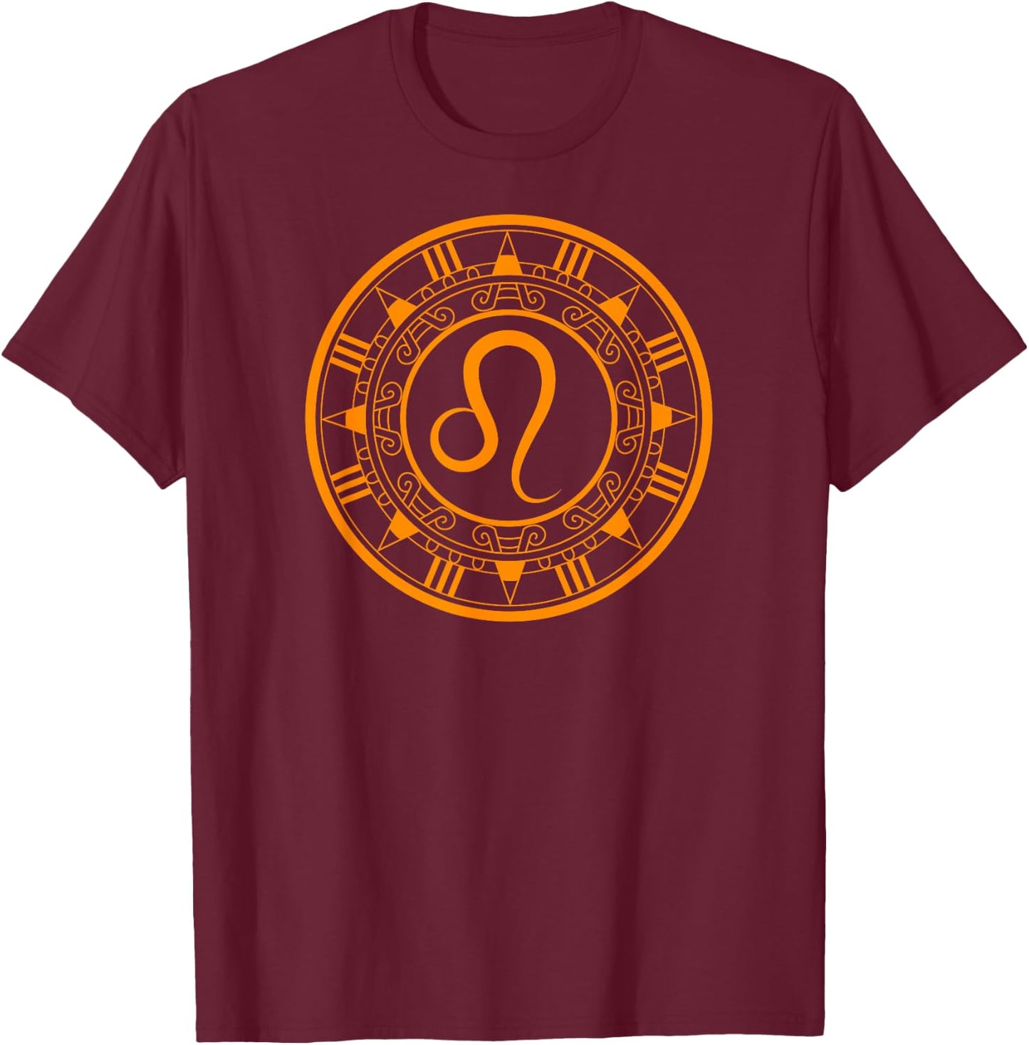 Lion Zodiac Sign - Birth Year Cancer Horoscope T-Shirt - T-Shirt | Maroon