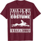 This Is My Human Costume I'm A Swimmer Halloween T-Shirt - T-Shirt | Maroon