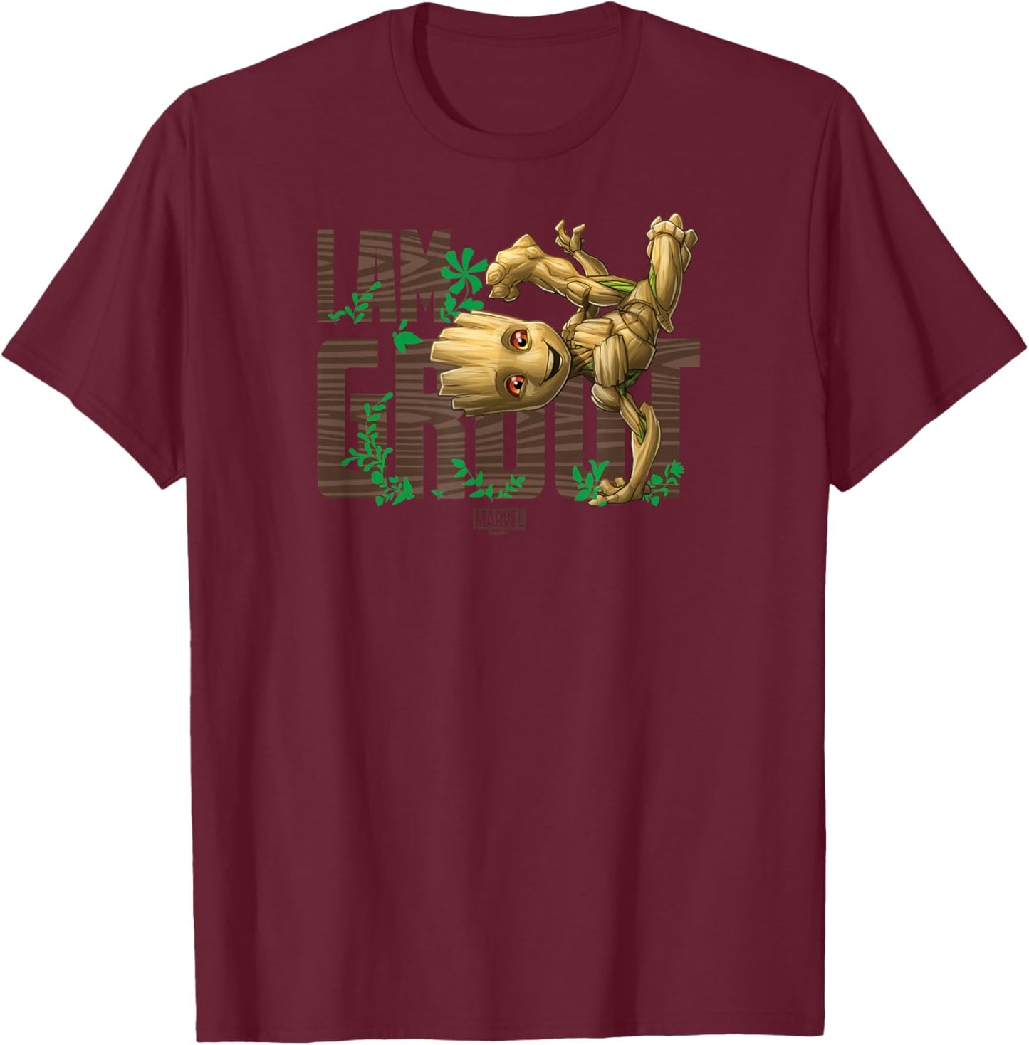 Guardians of The Galaxy - I Am Groot T-Shirt - T-Shirt | Maroon