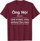 Funny Vietnamese Grandpa Definition - Ong Noi Definition T-Shirt - T-Shirt | Maroon