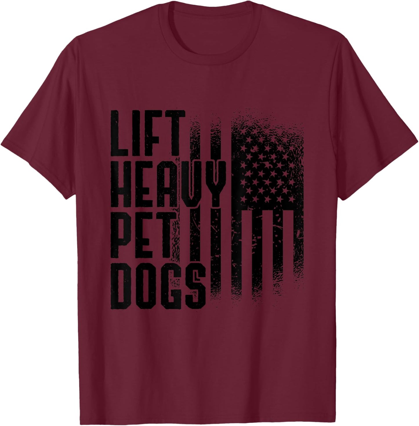 Lift Heavy Pet Dogs Gym Lover Dog Owner Fitness Gift Women T-Shirt - T-Shirt | Maroon