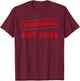Funny Skiing Beginner, WARNING SHIT SKIER T-Shirt - T-Shirt | Maroon