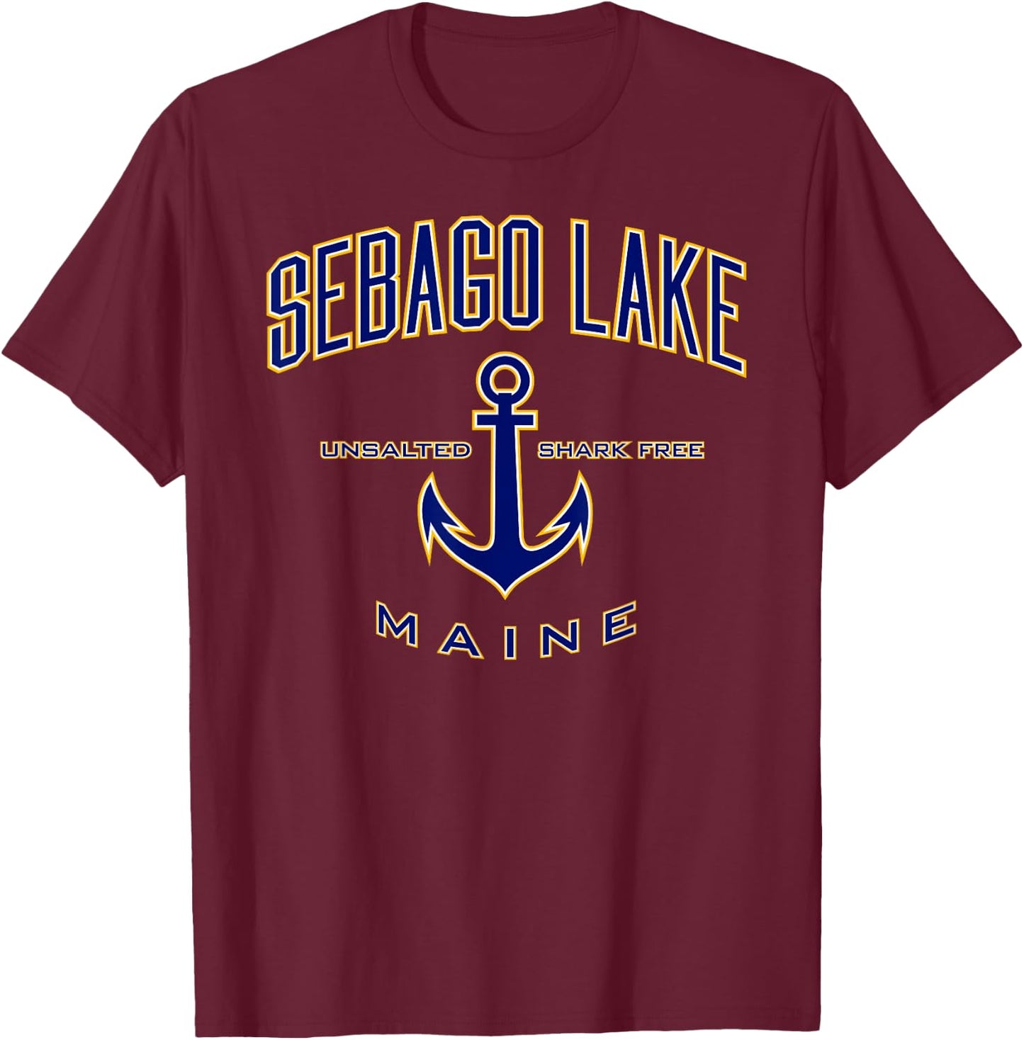 Sebago Lake Shirt , Men, Girls & Boys T-Shirt - T-Shirt | Maroon