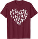 Motocross Heart - Valentines Day Hearts Dirt Bike Motocross T-Shirt - T-Shirt | Maroon