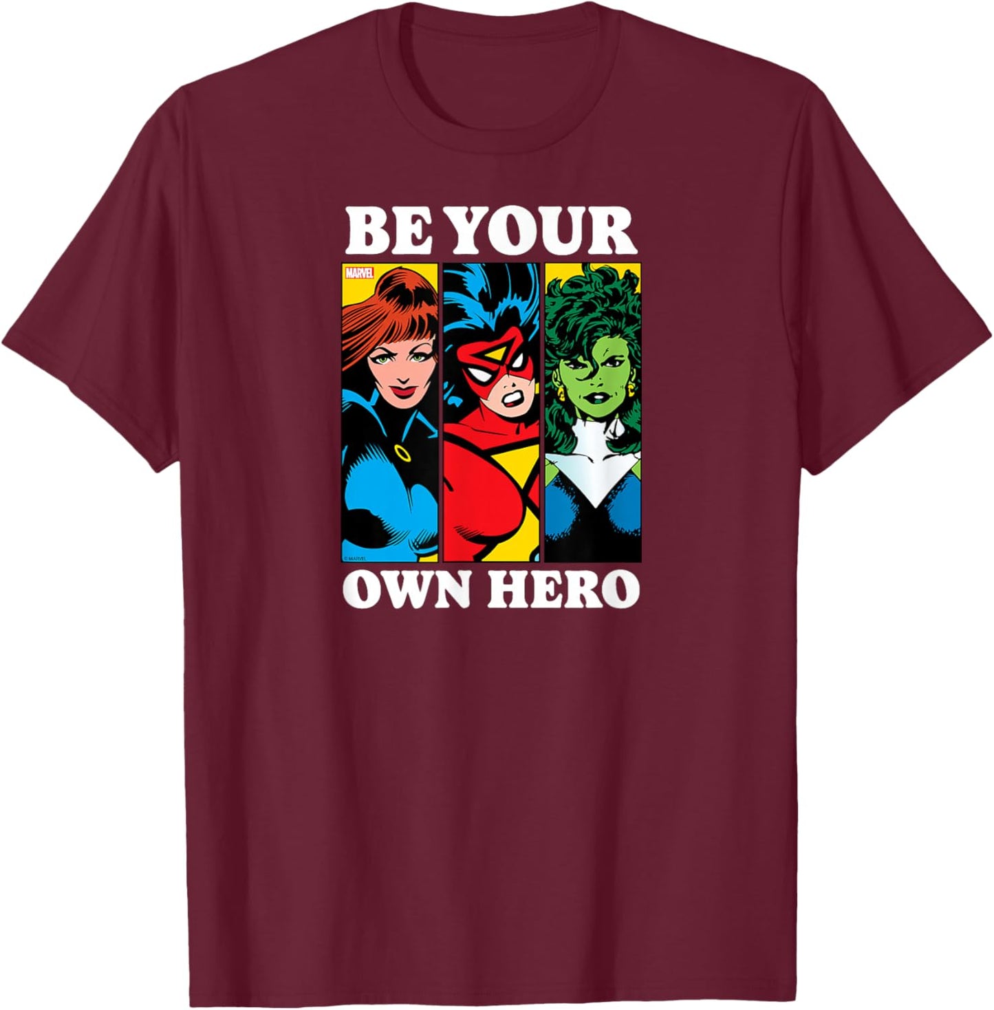 Marvel - Be Your Own Hero Mother's Day T-Shirt - T-Shirt | Maroon