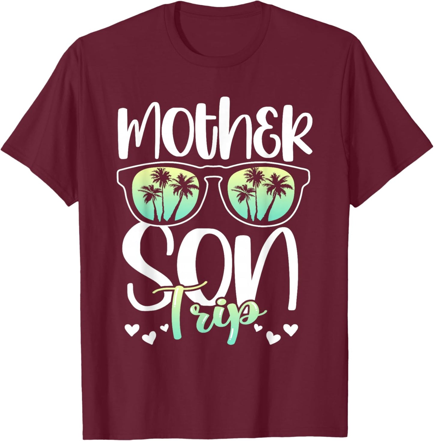 Mother Son Trip Mother's Day Mom Matching Sons Mother Son T-Shirt - T-Shirt | Maroon
