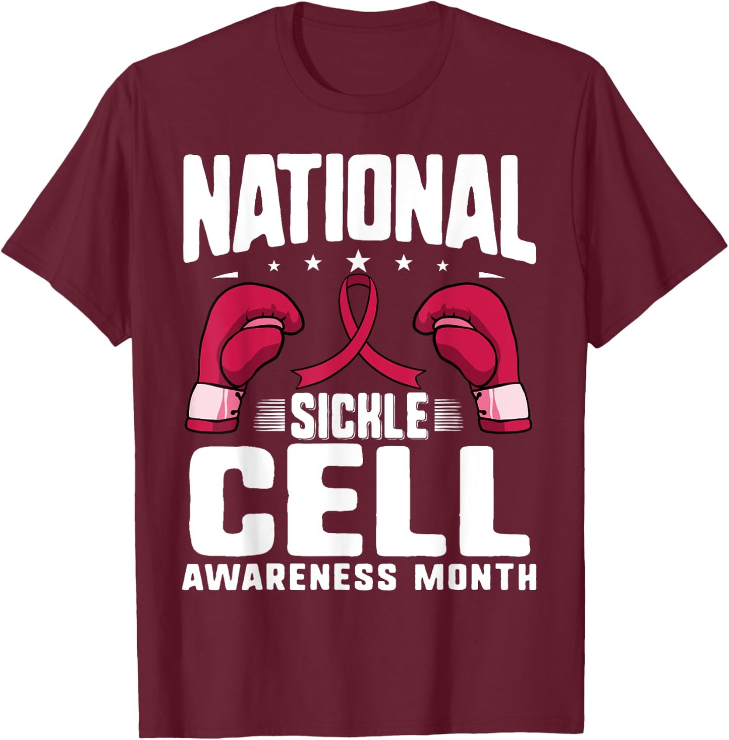 Sickle Cell Awareness Burgundy Ribbon Warrior Support Women T-Shirt - T-Shirt | Maroon