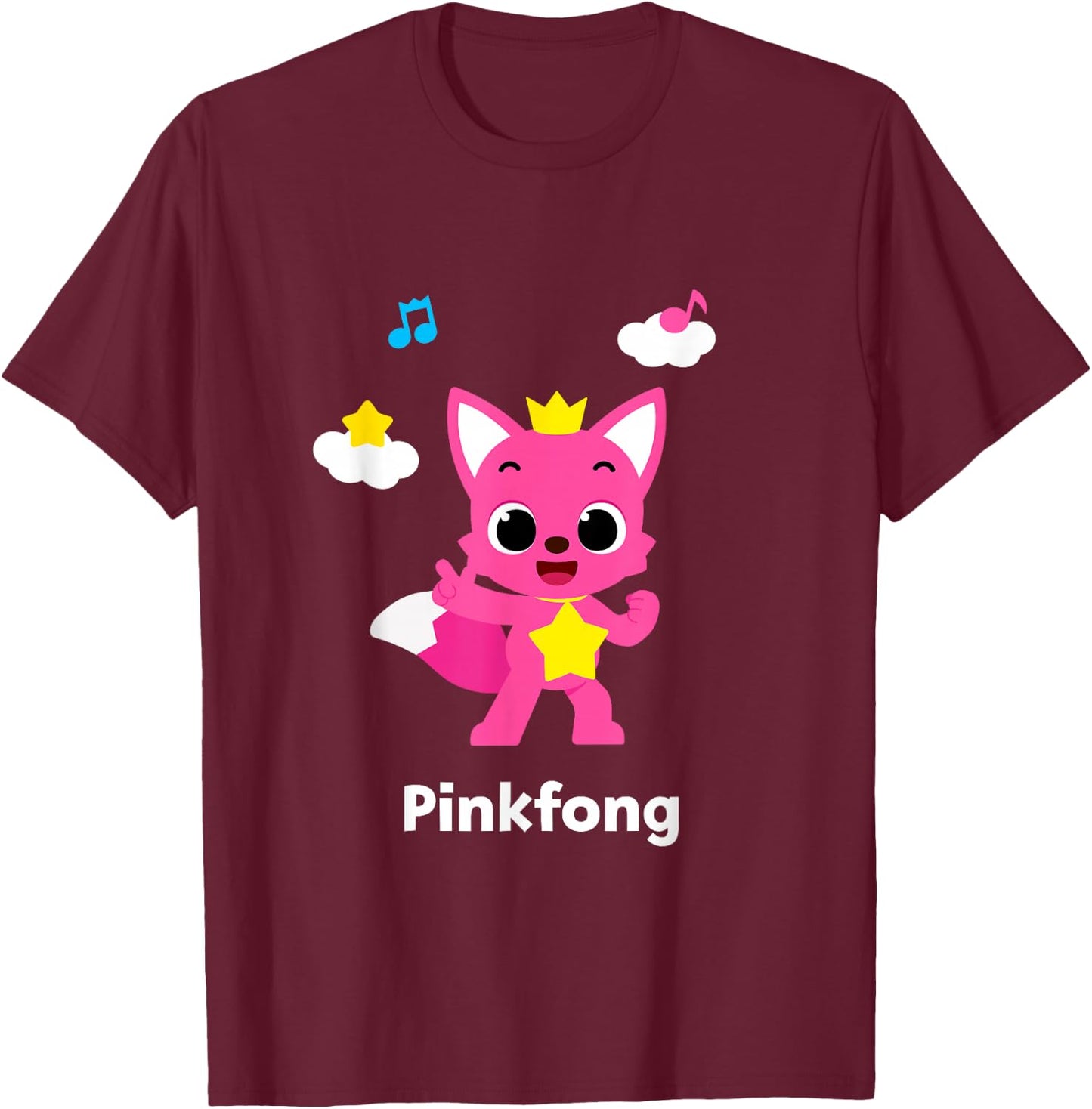 Pinkfong Official T-Shirt - T-Shirt | Maroon