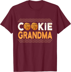 Cookie Grandma Funny Chocolate Chip Cookie T-Shirt - T-Shirt | Maroon