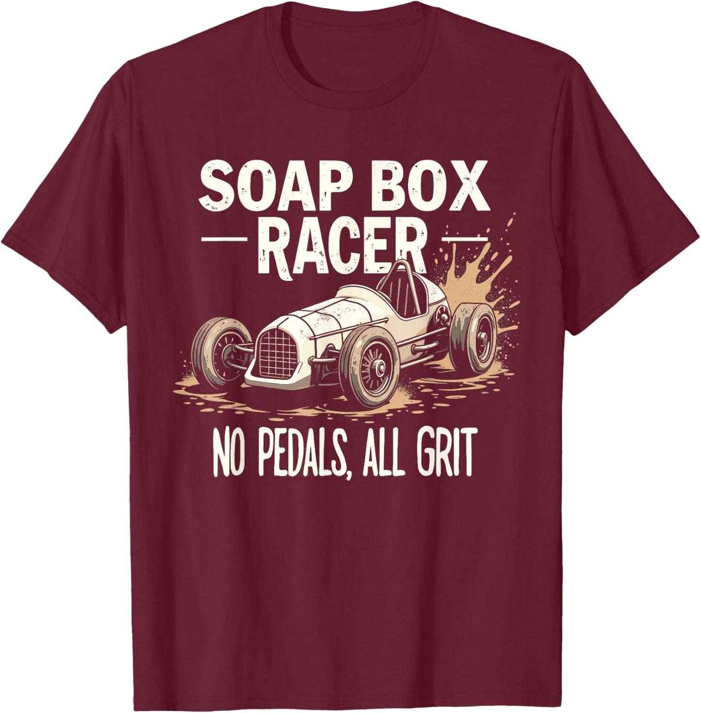 DIY Racer Homemade Car Speed Lover Downhill Racing Racing T-Shirt - T-Shirt | Maroon