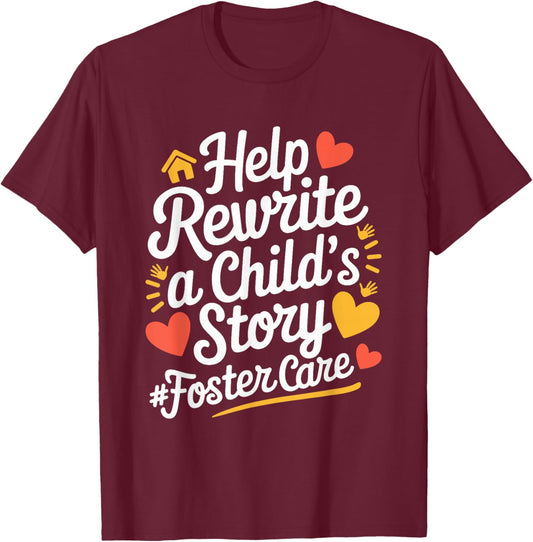 Foster Care Design For Foster Parents Foster Mom And Dad T-Shirt - T-Shirt | Maroon