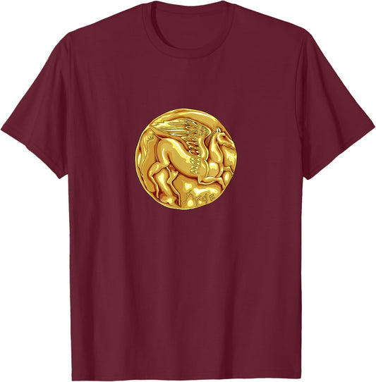 Shekel - Carthaginian coin - Punic coin T-Shirt - T-Shirt | Maroon