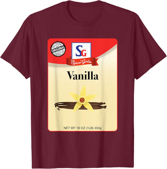 Spice Halloween Costume - Vanilla - Group, Girls, Women T-Shirt - T-Shirt | Maroon