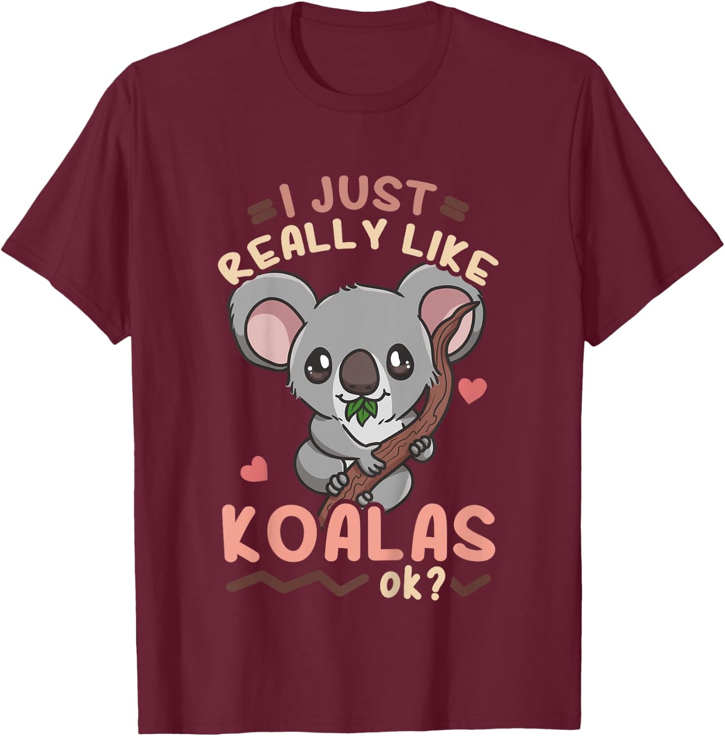 Kids Koalas Koala Bear Australian T-Shirt - T-Shirt | Maroon