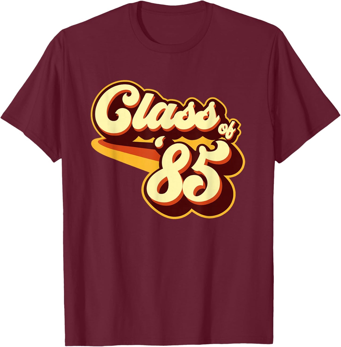 Class of 85 Reunion Retro 1985 T-Shirt - T-Shirt | Maroon