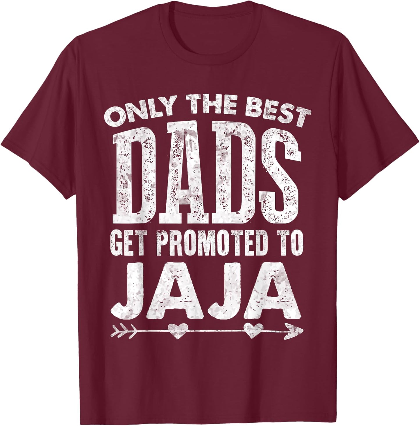 The Best Dads get Promoted to Jaja Blessed Father's Day T-Shirt - T-Shirt | Maroon