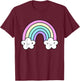 Kawaii Rainbow Clothes Pastel Aesthetic Cute Harajuku T-Shirt - T-Shirt | Maroon