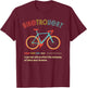 Gravel Bike Biketrovert Funny Cycling Quote Introvert Humor T-Shirt - T-Shirt | Maroon