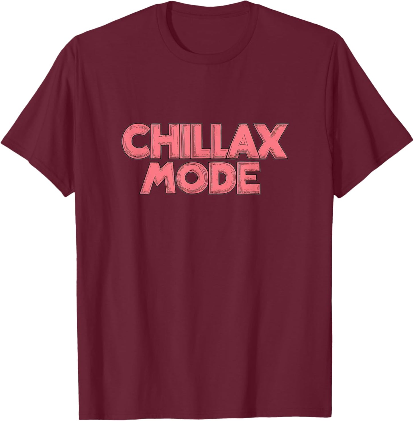 Awesome Chillax Mode Emblem Costume T-Shirt - T-Shirt | Maroon
