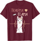 Trauma Llama Nurse EMT Paramedic Nursing Alpaca Gift T-Shirt - T-Shirt | Maroon