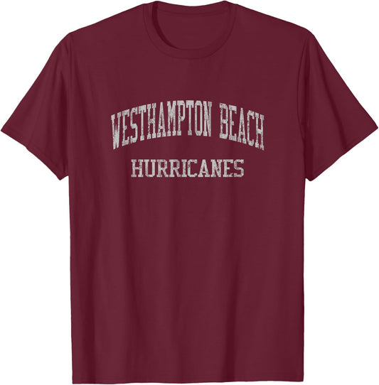 Westhampton Beach High School HS Westhampton Beach NY Vintag T-Shirt - T-Shirt | Maroon