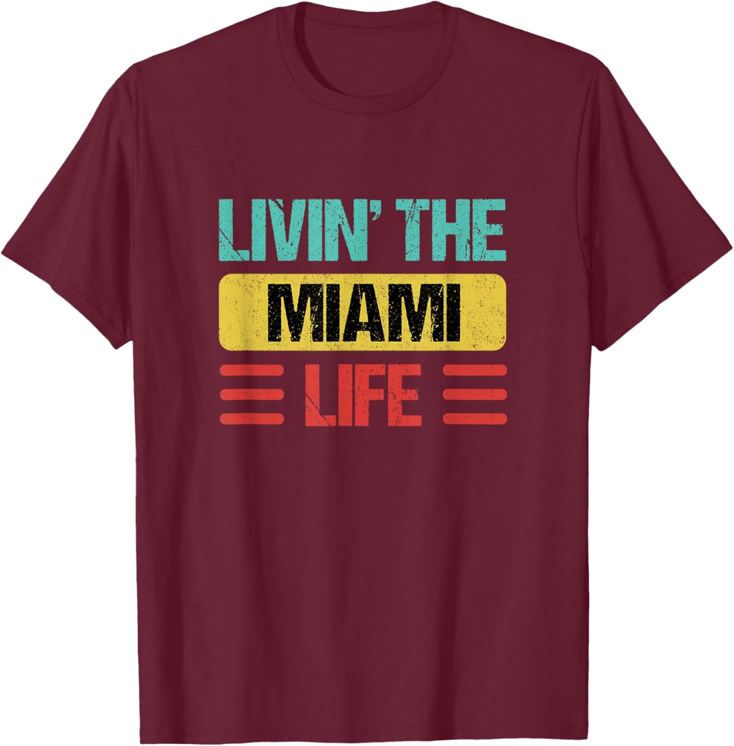 Miami T-Shirt - T-Shirt | Maroon