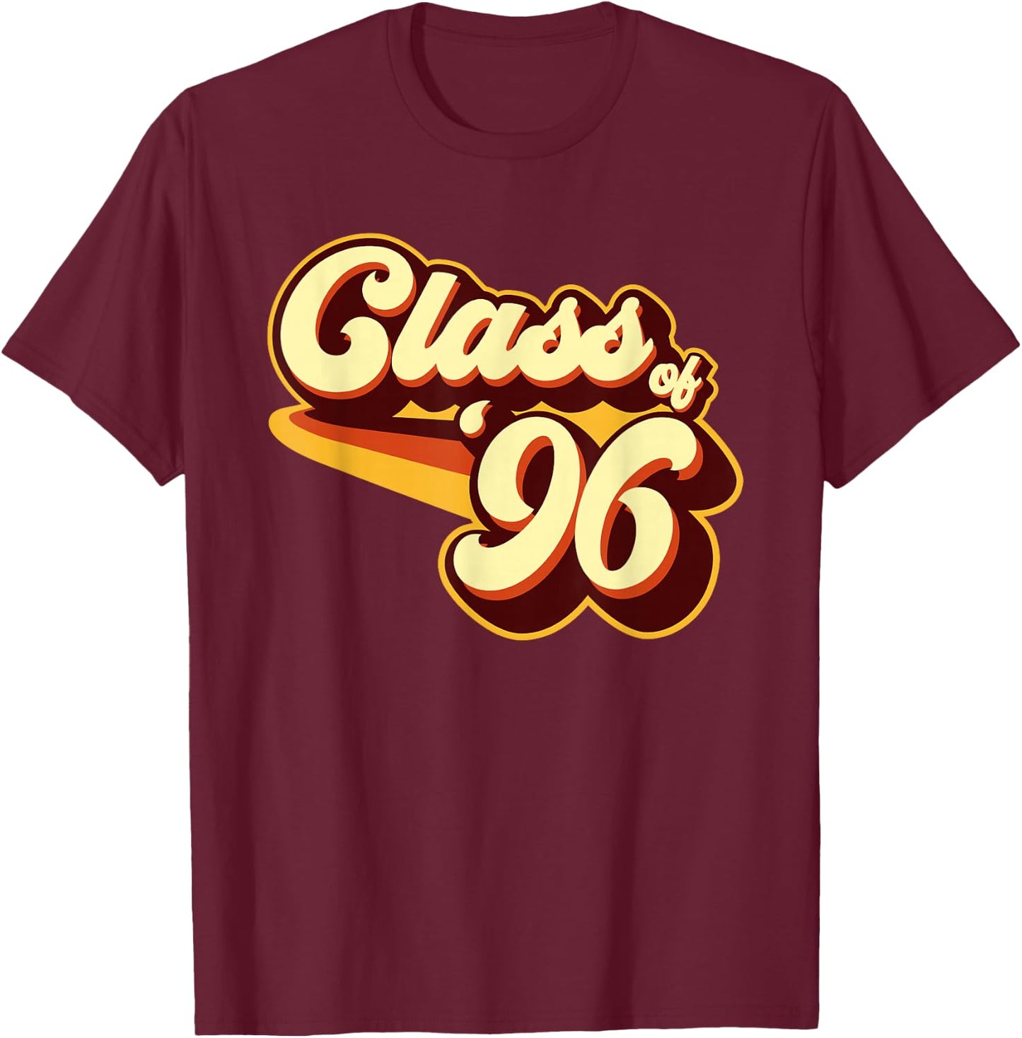 Class of 96 Reunion Retro 1996 T-Shirt - T-Shirt | Maroon