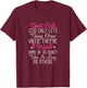Short Girl God Only Lets Things Grow Until Funny T-Shirt - T-Shirt | Maroon