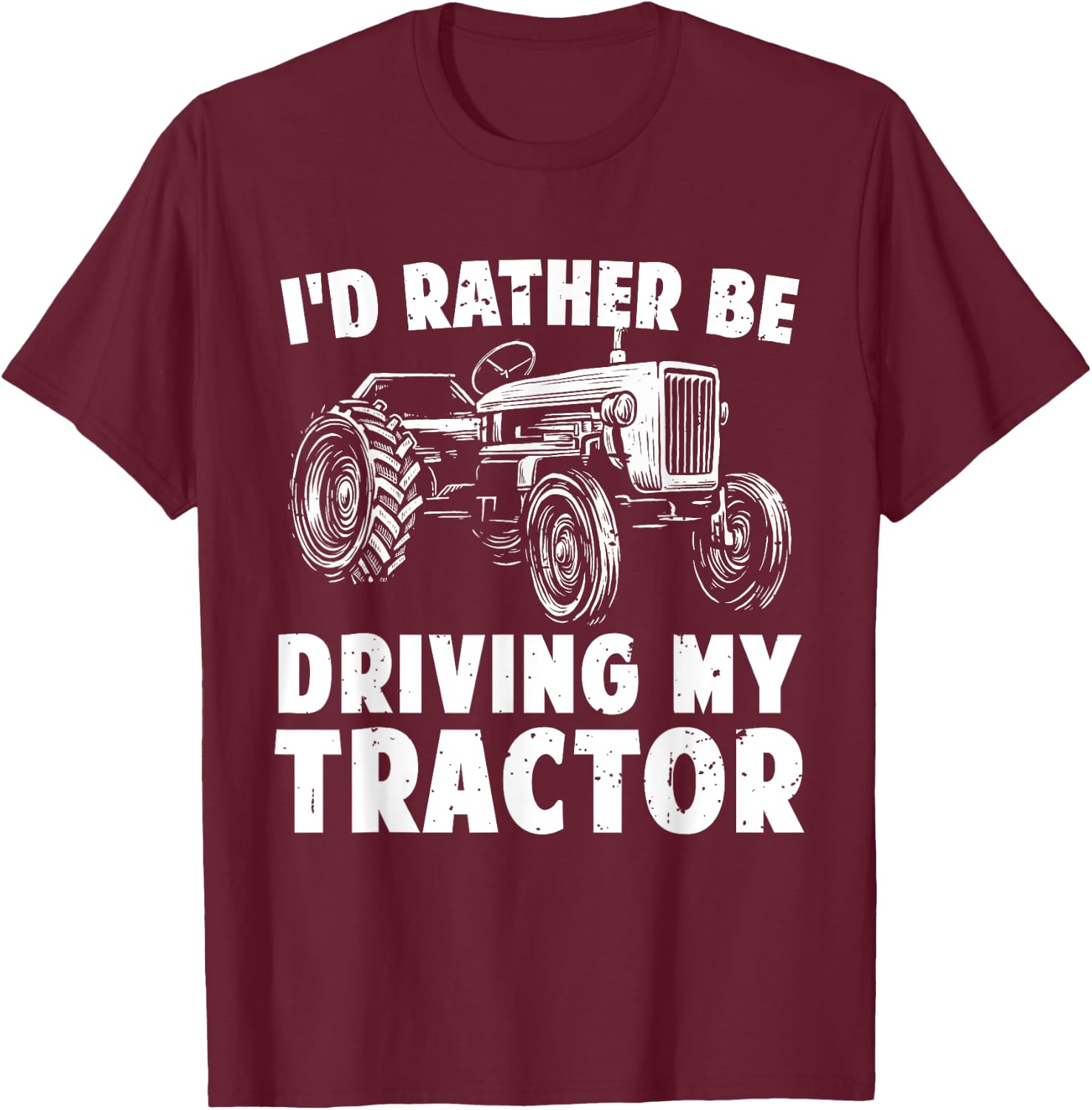 Best Farmer Design Women Boys Girls Tractor Lovers T-Shirt - T-Shirt | Maroon