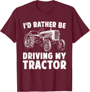 Best Farmer Design Women Boys Girls Tractor Lovers T-Shirt - T-Shirt | Maroon