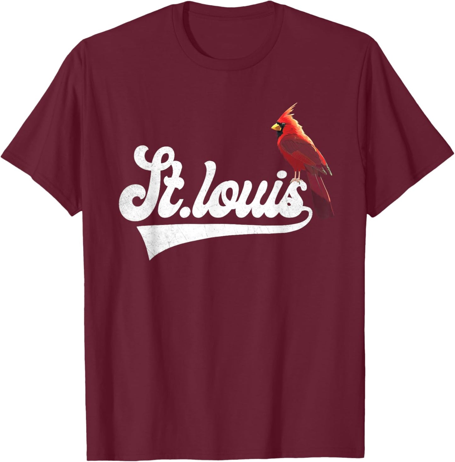 Vintage St.Louis Perchwing Graphic Throwback Styles T-Shirt - T-Shirt | Maroon