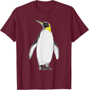 Penguin Logo T-Shirt - T-Shirt | Maroon