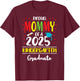 Funny Proud Mommy of a Class of 2025 Kindergarten Graduate T-Shirt - T-Shirt | Maroon